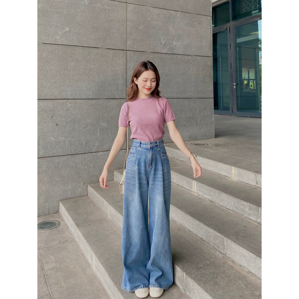 Áo len tăm dáng ôm ngắn tay - 247store.vn - Aolencoctay3029_P0K45