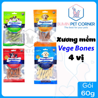 Xương mềm mini cho chó Vege Bones gói 60g