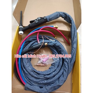 Mỏ hàn tig WP18 làm mát nước - Súng hàn tig WP18 dài 4m giải nhiệt làm mát