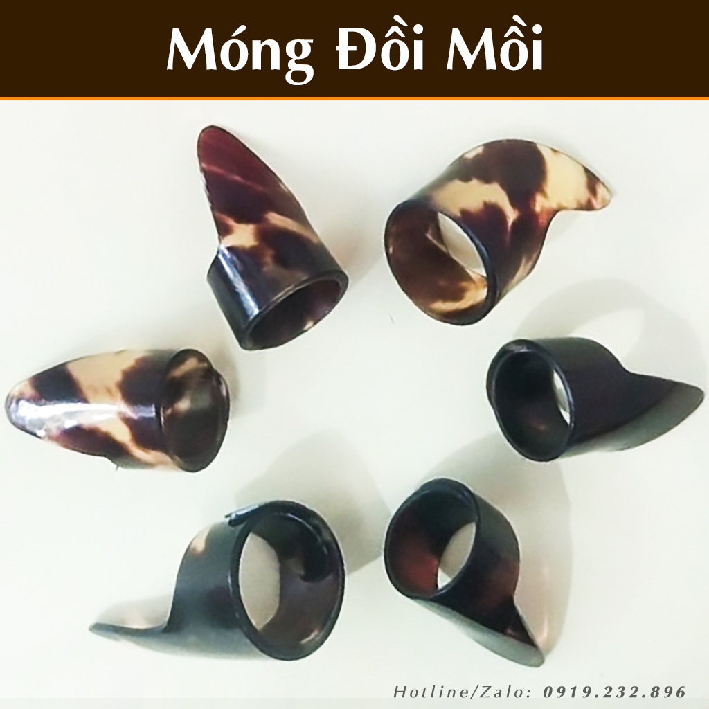 Bộ Móng nhựa Đồi Mồi Cao Cấp - Móng Gảy Đàn Tranh ( Giá 1 bộ 3 móng gảy )