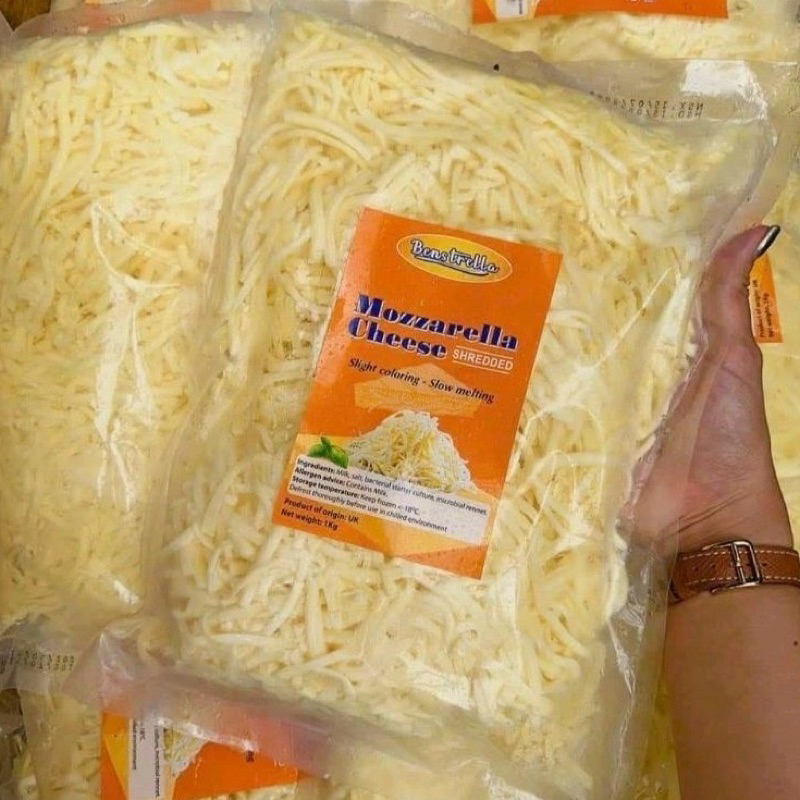 1Kg Phô mai Mozzarella bào sợi