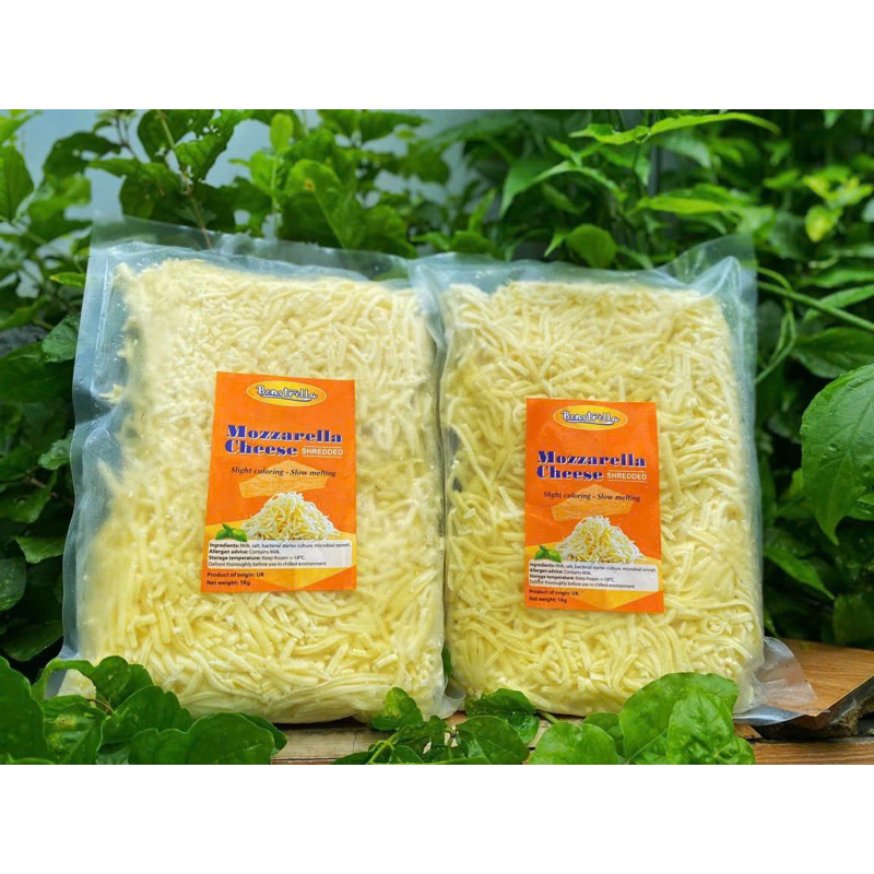 1Kg Phô mai Mozzarella bào sợi