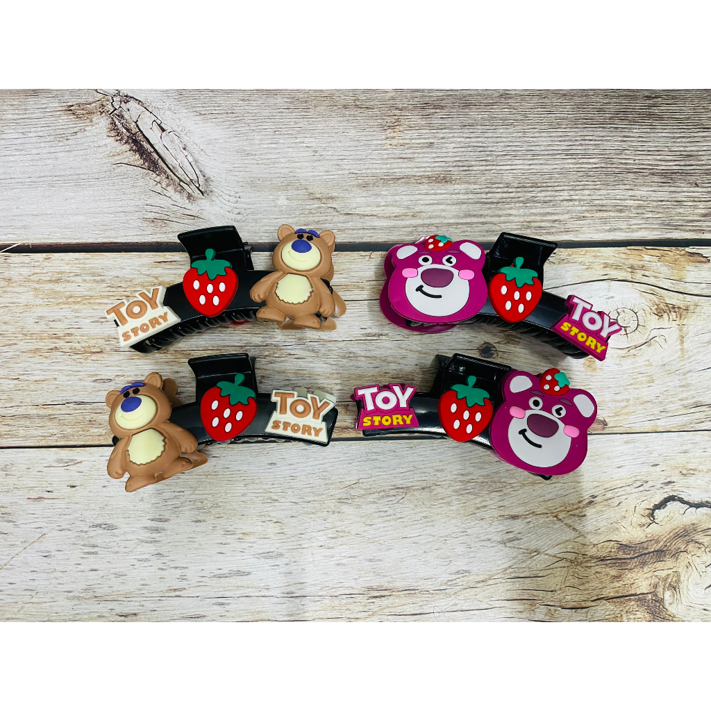 Gấp Tóc Gấu Dâu Nơ, Gấp Tóc Gấu Dâu Nhựa Dễ Thương, Gấp Tóc Kuromi Sanrio, Kẹp Gấp Tóc Nhựa Nhiều Mẫu Dễ Thương