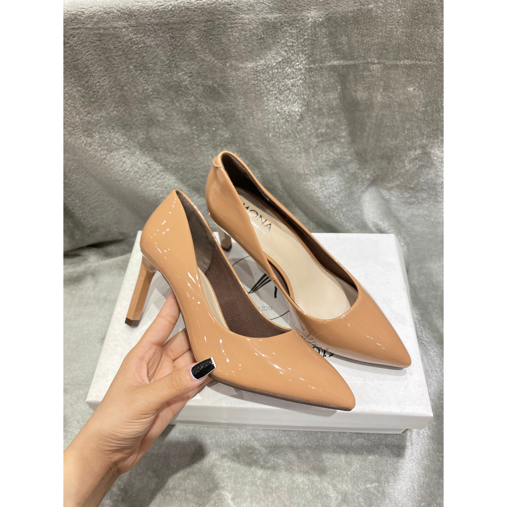 Giày cao gót Mona gót trụ 8cm - D1016