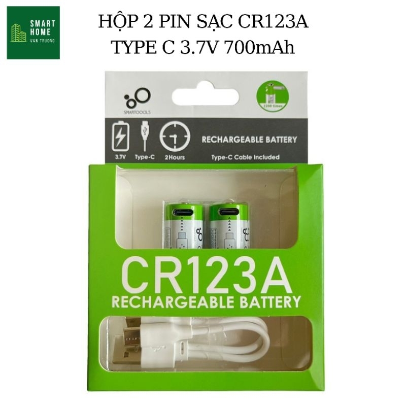 Pin sạc CR123A(3.7V) cho máy ảnh máy quay phim lõi pin lithium