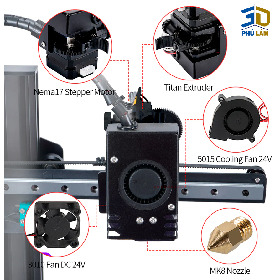 Máy In 3D KINGROON KP3S, MÁY IN 3D RẺ NHẤT THẾ GIỚI