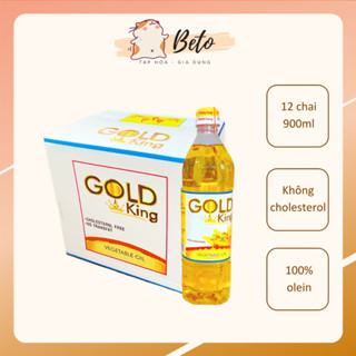 Thùng dầu ăn Gold King 12 chai 900ml