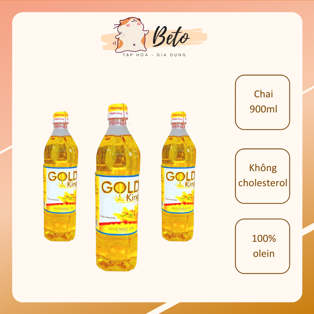 Dầu ăn Gold King 900ml