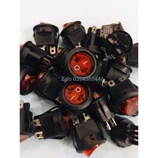 Công Tắc Có Đèn Tròn 4 Chân (4pin)Và 3 Chân  KCD1 6A/250V AC /10A AC