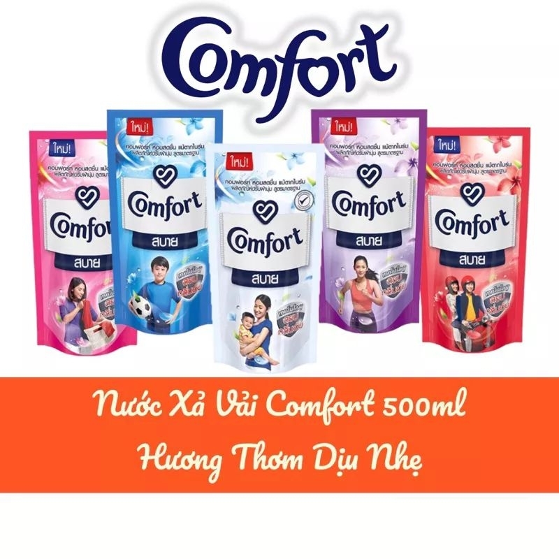 Nước Xả Vải Comfort Túi 500ml Xuất Xứ Thái Lan