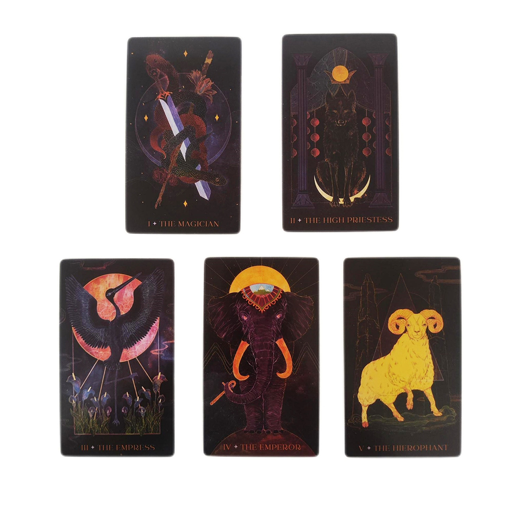 Bộ bài Oriens Animal Tarot 78 lá bài 7x12 Cm tặng đá thanh tẩy S170