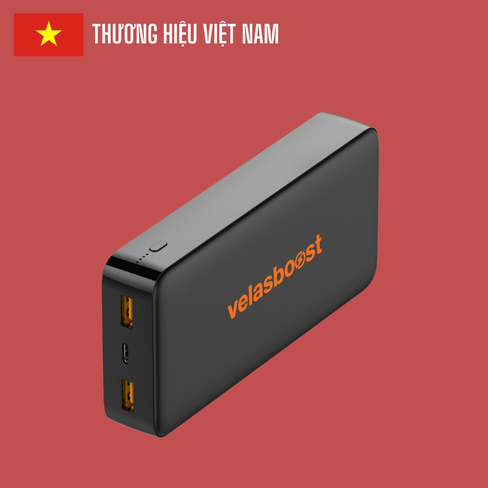 Pin dự phòng sạc nhanh F2 20.000mAh Velasboost, Bảo hành 12 tháng