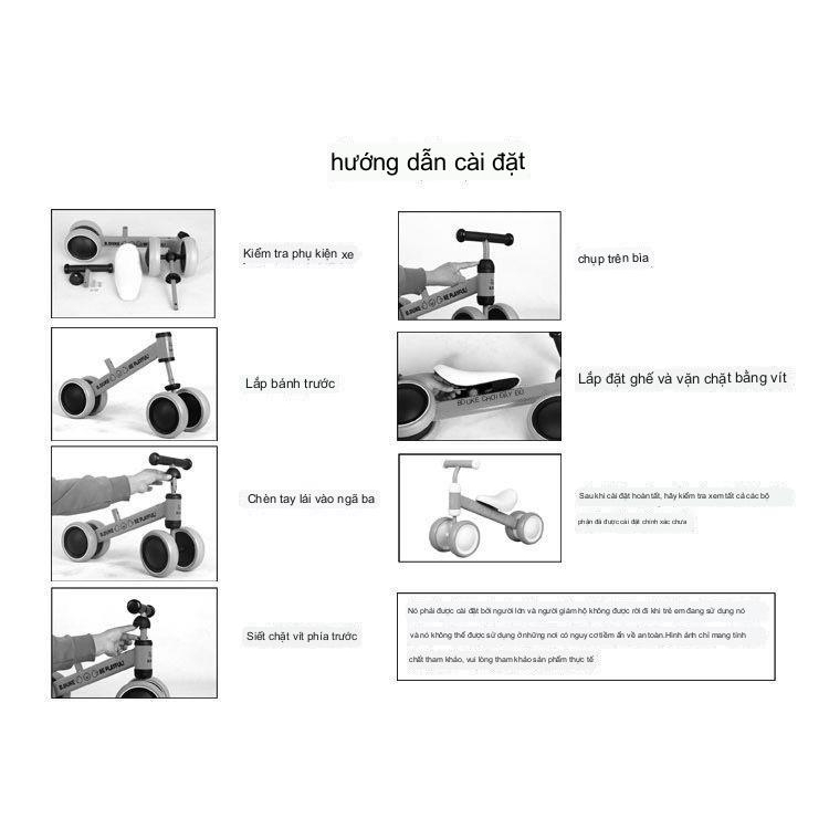 Xe chòi 4bánh chân thăng bằng cao cấp cho bé từ 1đến 4 tuổi