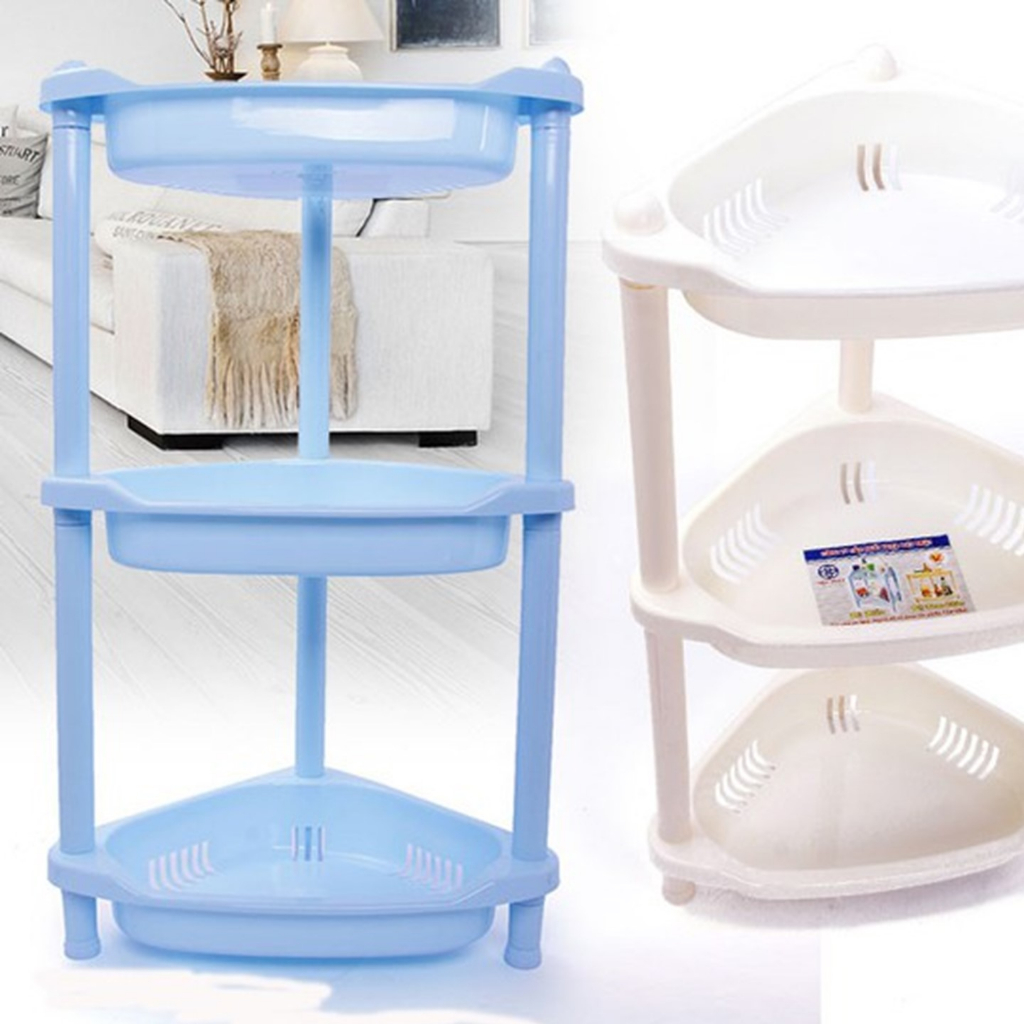 Kệ góc tam giác 2 tầng, 3 tầng Việt Nhật , Kệ để đồ phòng tắm, nhà bếp, đựng gia vị đa năng-kimbao