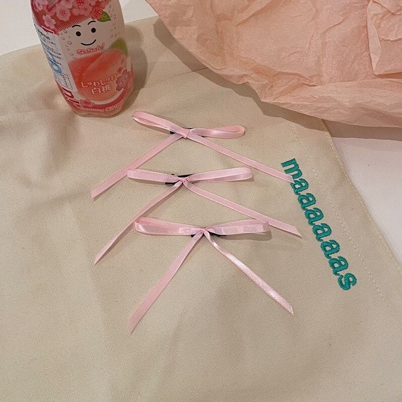 Set 6 kẹp tóc nơ ruy băng đáng yêu