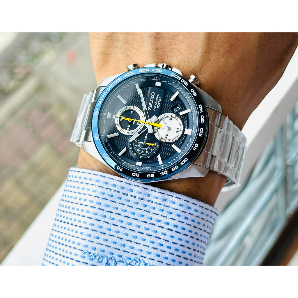 Đồng hồ nam dây thép Seiko Chronograph Neo SSB259P1