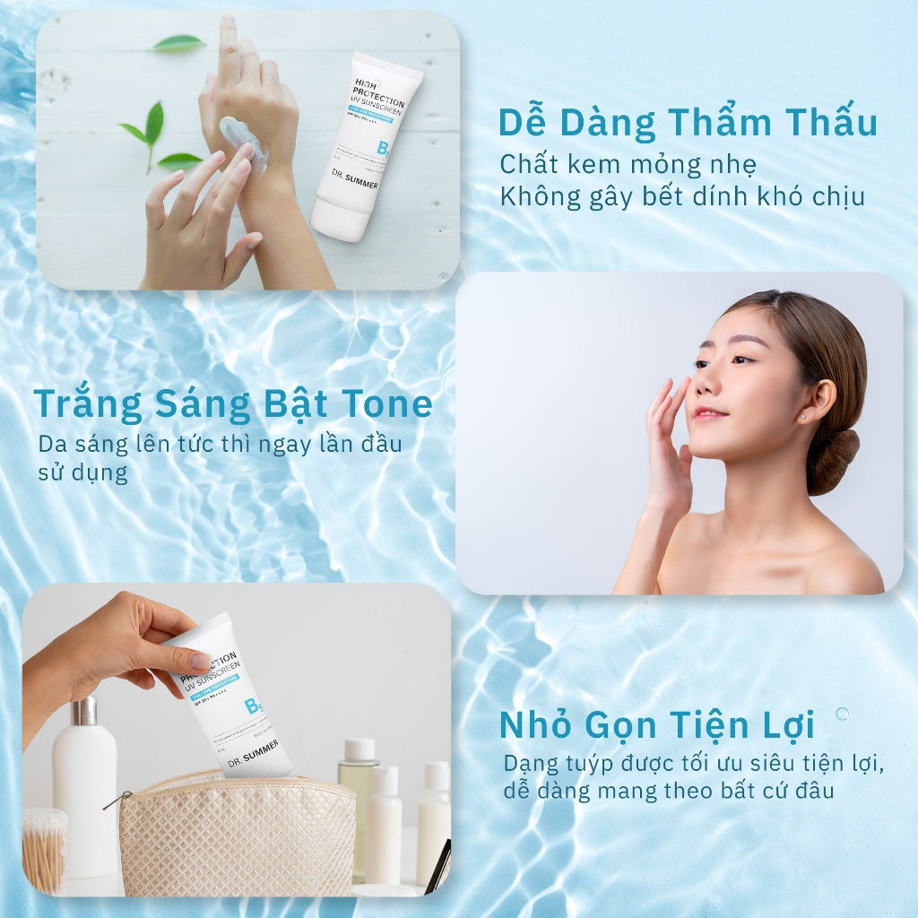 Kem Chống Nắng B5 Dr.Summer High Protection UV Sunscreen SPF 50+ PA ++++ 50ML