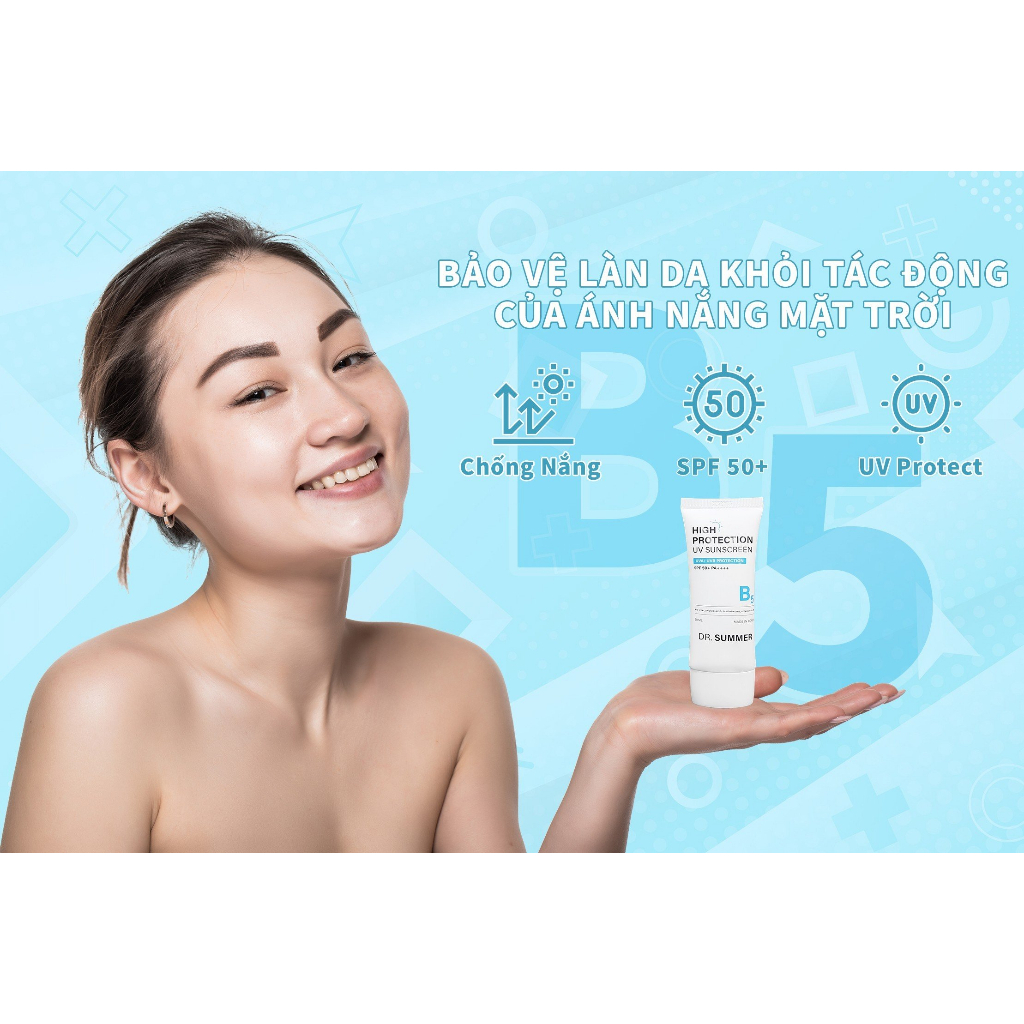 Kem Chống Nắng B5 Dr.Summer High Protection UV Sunscreen SPF 50+ PA ++++ 50ML