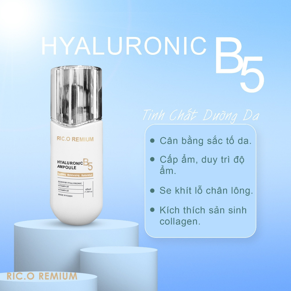 Serum Ampoule B5 Hyaluronic Phục Hồi Da 40ml Made In Korea