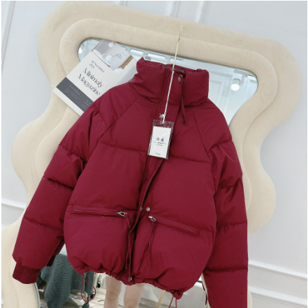 Áo khoác phao nữ dáng ngắn hàng Quảng Châu dáng crotop mẫu mới nhất mùa đông 2023