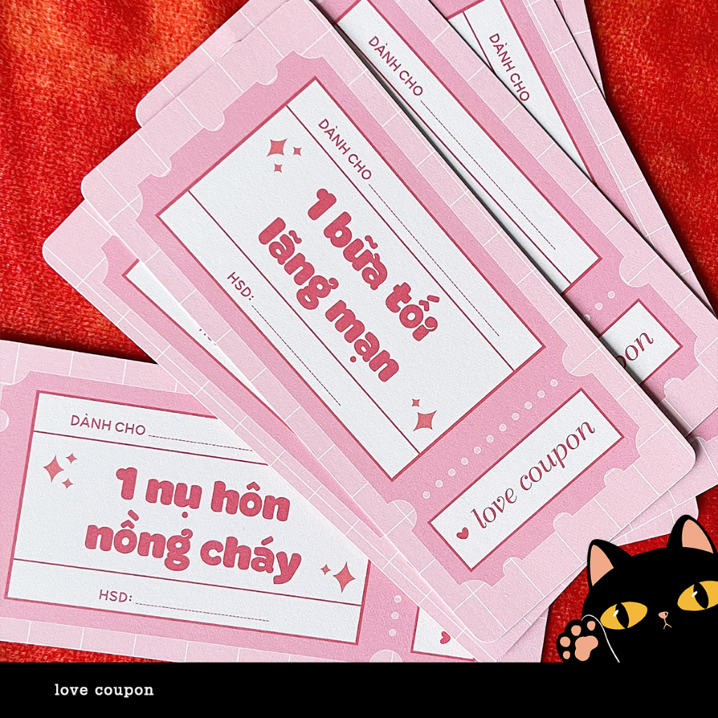 Love coupon quà tặng tình yêu cho cặp đôi