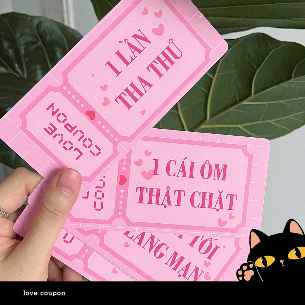 Love coupon quà tặng tình yêu cho cặp đôi