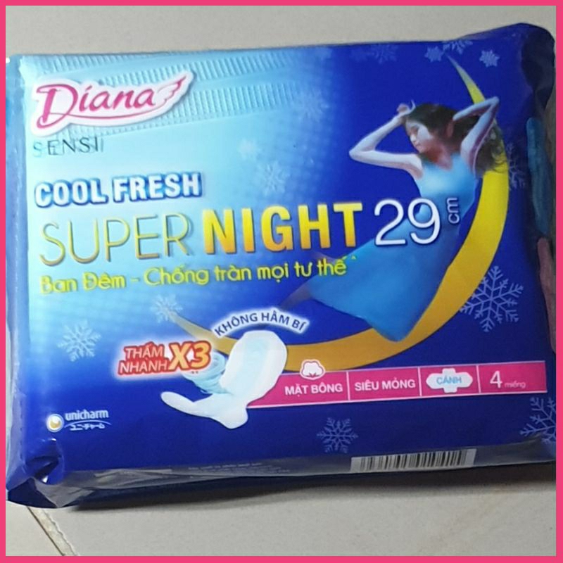 💥DATE 2027_GÓI 4 BVS DIANA BAN ĐÊM COOL FRESH 29CM