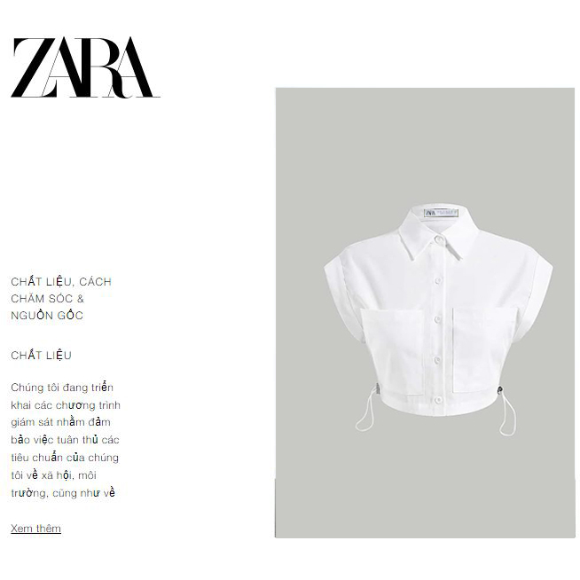 Áo Sơ mi Kiểu Croptop rút eo - VNXK