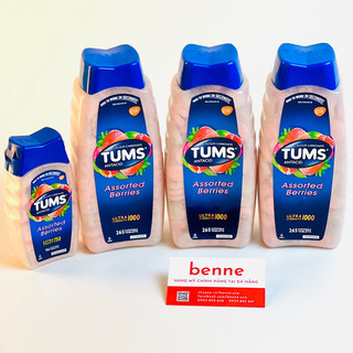 Viên nhai giảm đầy hơi khó tiêu Tums Antacid Assorted Berries của Mỹ