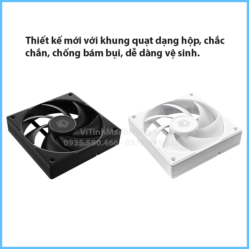 Quạt ID-Cooling AF-125, 12cm, 2000rpm, 78.2CFM, 4 pin PWM.