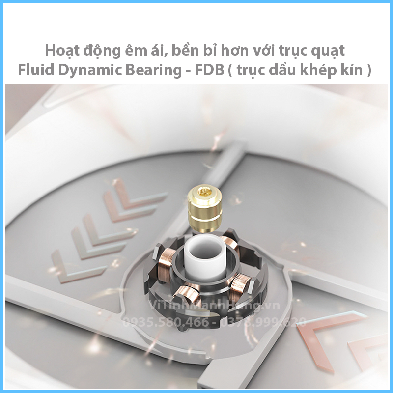 Quạt ID-Cooling AF-125, 12cm, 2000rpm, 78.2CFM, 4 pin PWM.