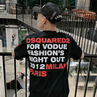  Áo Thun Nam DSQ 091 Thấm Hút Mồ Hôi Thời Trang Nam Hai màu Đen Trắng Chất Cotton 2 chiều 