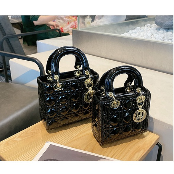 MIHOO Túi Đeo Chéo Quai Xách Tay Dáng Vuông Da Bóng Đẹp Thời Trang Hàn Quốc Cho Nữ DC83MH