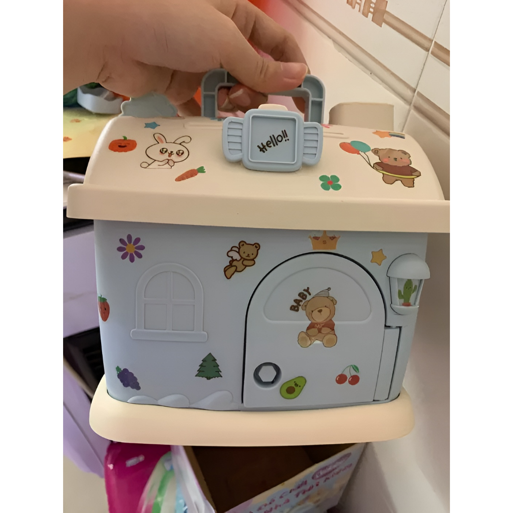 Hộp đựng tiền tiết kiệm hình ngôi nhà hàng km bobby