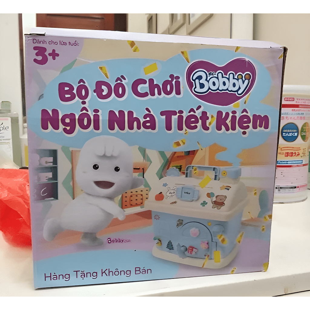 Hộp đựng tiền tiết kiệm hình ngôi nhà hàng km bobby
