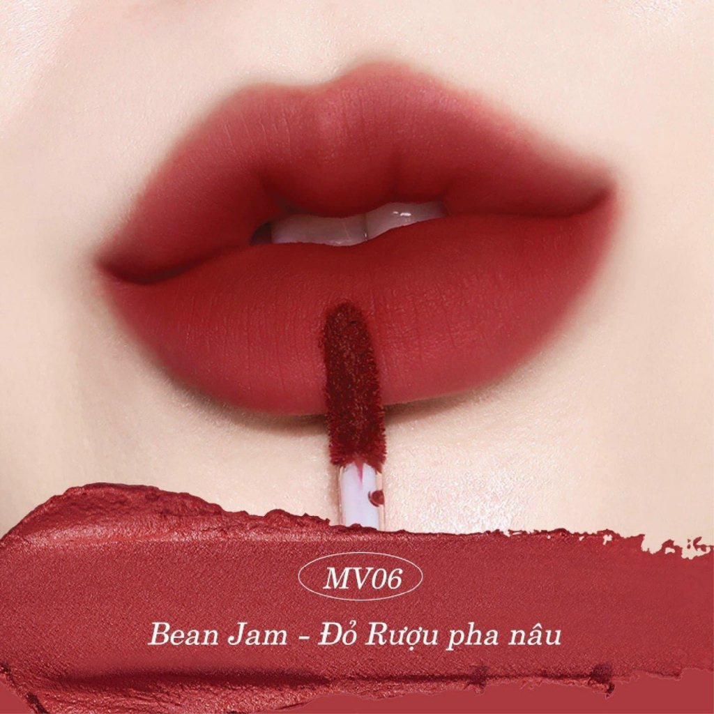 Son Kem Black Rouge Muddish Cushion Velvet 34.8g MV01 MV02 MV03 MV04 MV05 MV06-Son Black Rouge MV01-MV06