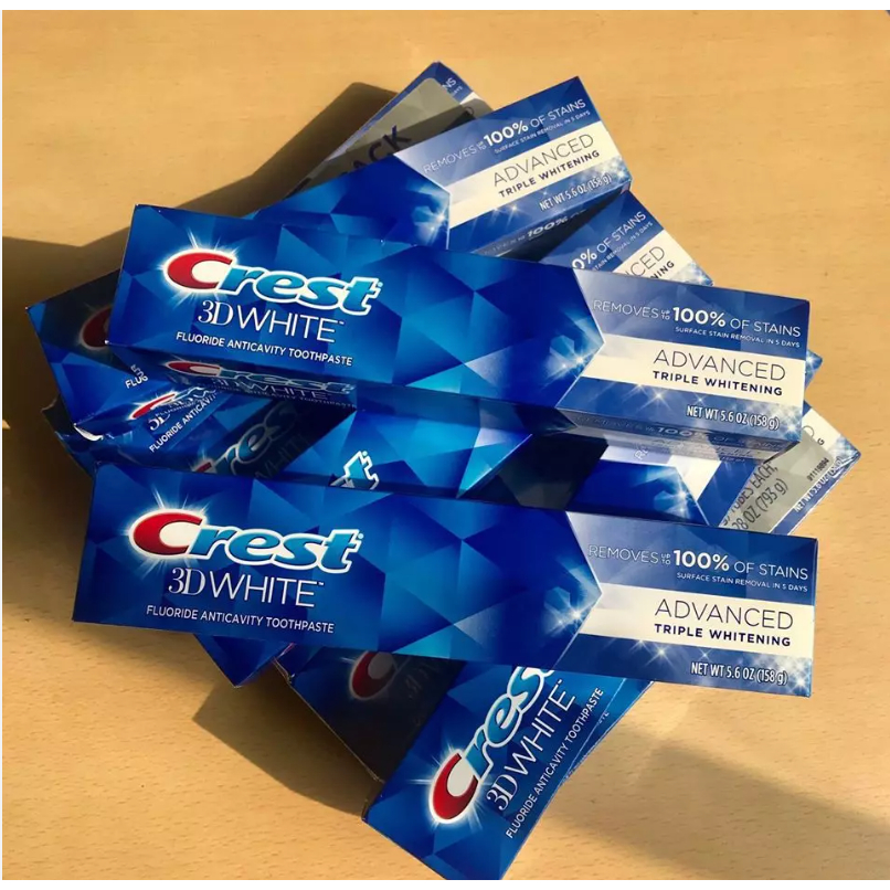 Kem đánh răng date 10/2025 Crest 3D White  - EDS Hàng Mỹ-Kem Đánh Răng Crest 3D White Toothpaste 147g