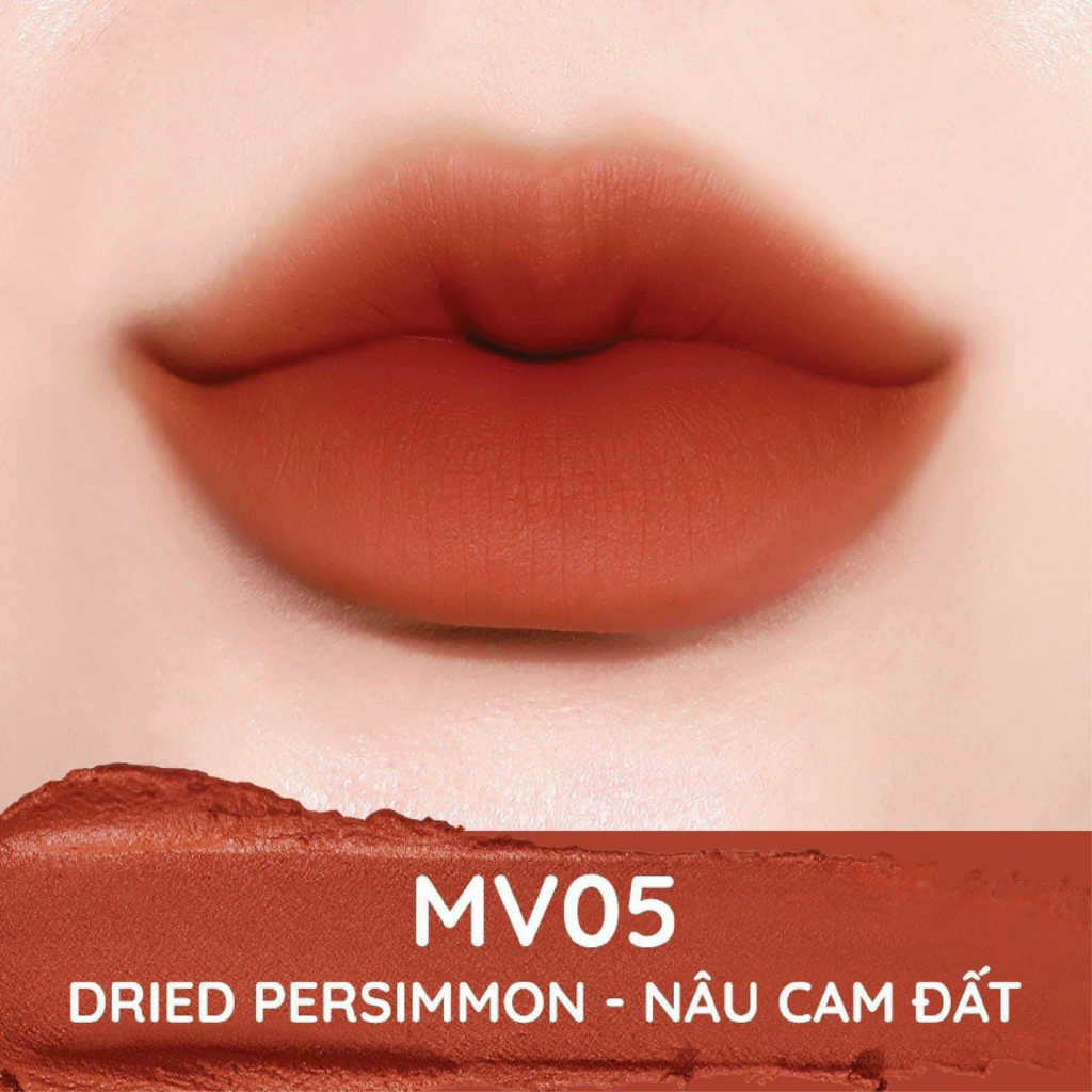 Son Kem Black Rouge Muddish Cushion Velvet 34.8g MV01 MV02 MV03 MV04 MV05 MV06-Son Black Rouge MV01-MV06