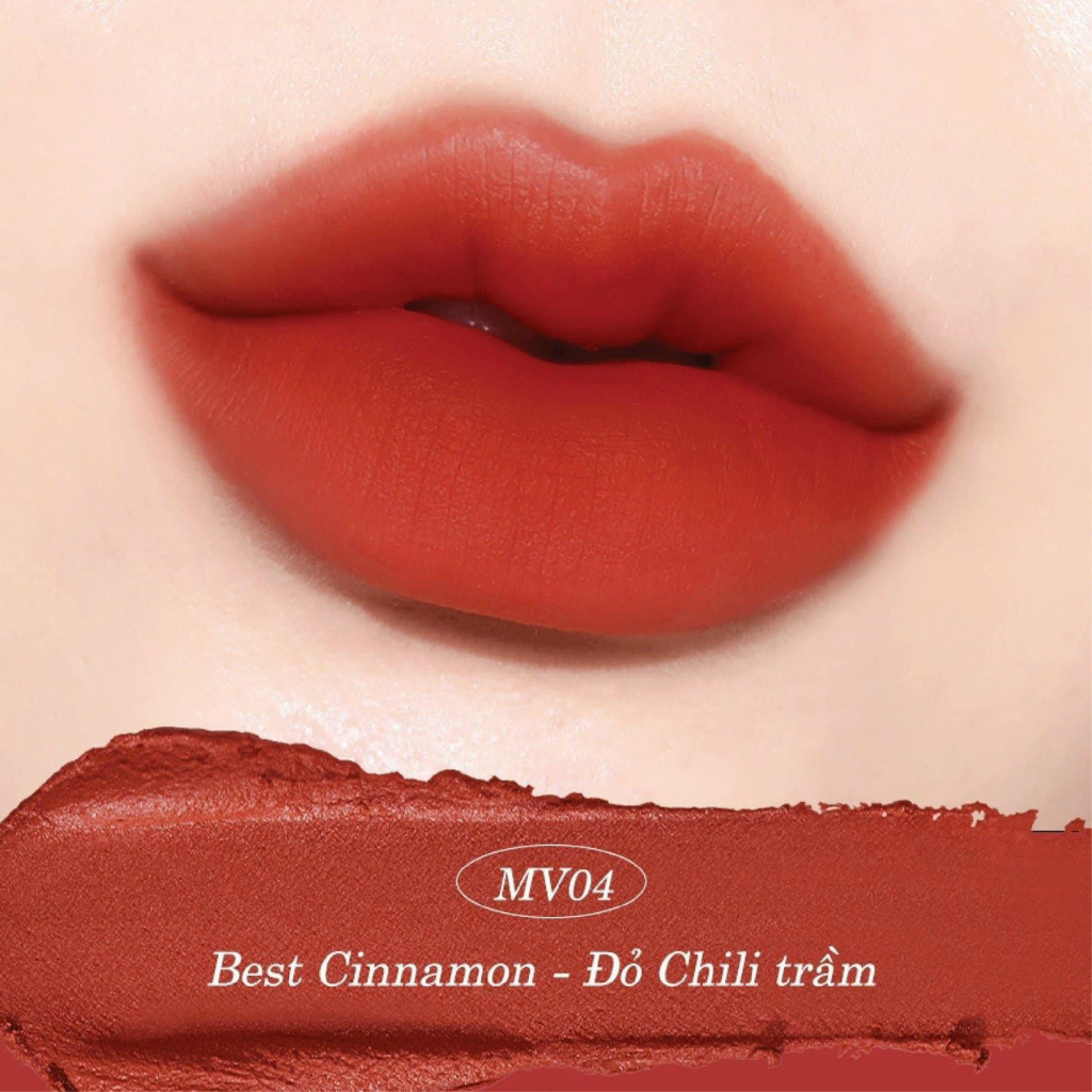 Son Kem Black Rouge Muddish Cushion Velvet 34.8g MV01 MV02 MV03 MV04 MV05 MV06-Son Black Rouge MV01-MV06