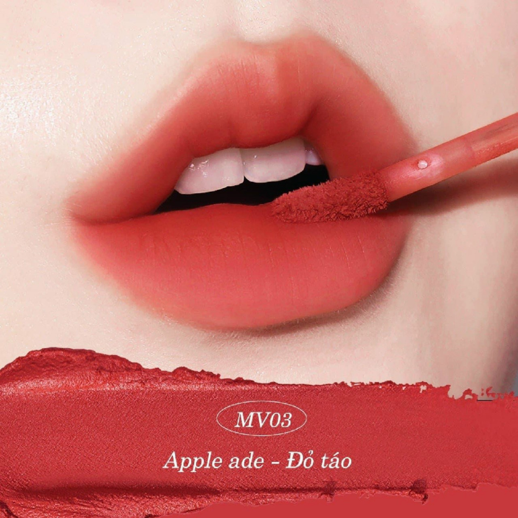 Son Kem Black Rouge Muddish Cushion Velvet 34.8g MV01 MV02 MV03 MV04 MV05 MV06-Son Black Rouge MV01-MV06