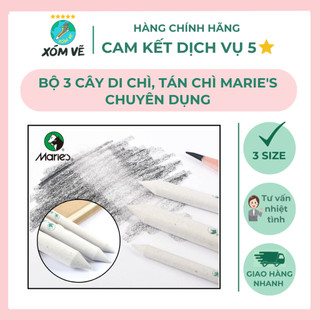 Bộ 3 cây di chì, blend màu, bút di chì Marie's.