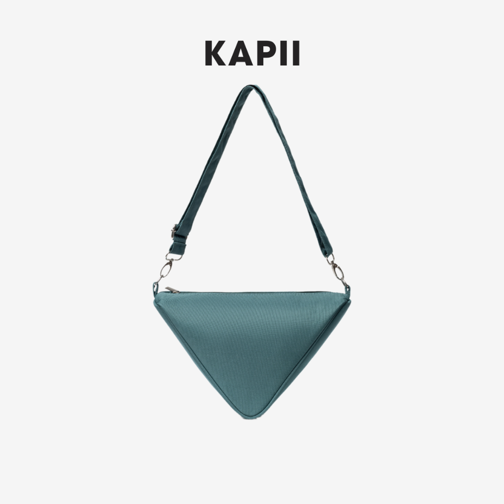 Túi đeo chéo nam nữ KAPII Pyramid Bag - Peacok Blue