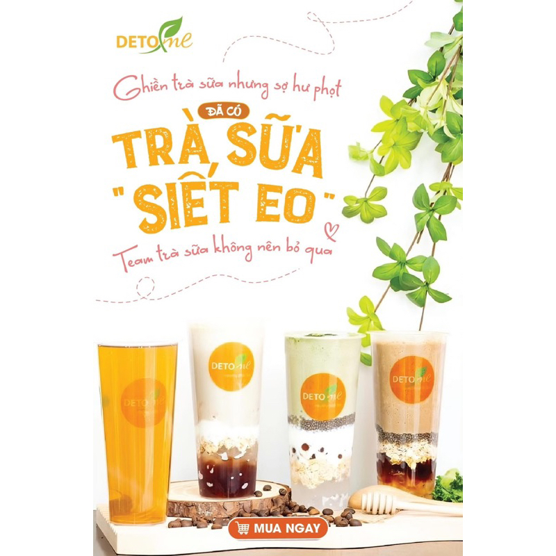 Detox Me Trà Sữa Giảm Cân - 3 ngày 9 Vị