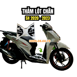 Thảm Chân Xe SH 2020, 2021, 2022, 2023 Lót Sàn, Gác Chân Trước SH - Crom / Chrome - Phụ kiện ốp trang trí, bảo vệ xe máy