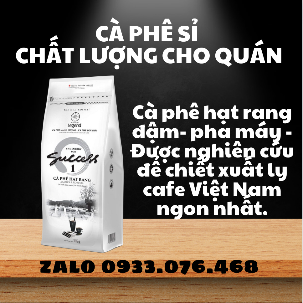 CÀ PHÊ TRUNG NGUYÊN HẠT RANG SUCCESS 1 - CAFE PHA MÁY ĐẬM VỊ