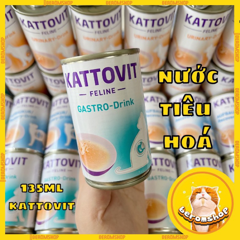 NƯỚC DINH DƯỠNG HỖ TRỢ TIÊU HÓA CHO MÈO KATTOVIT GASTRO DRINK 135ML NHẬP ĐỨC GIÁ CỰC RẺ