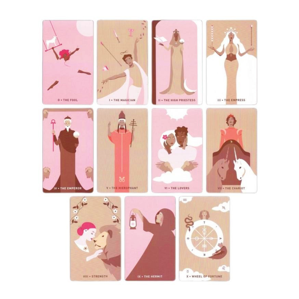 Bộ bài Gentle Heart Tarot 78 lá bài 7x12 Cm tặng đá thanh tẩy S175