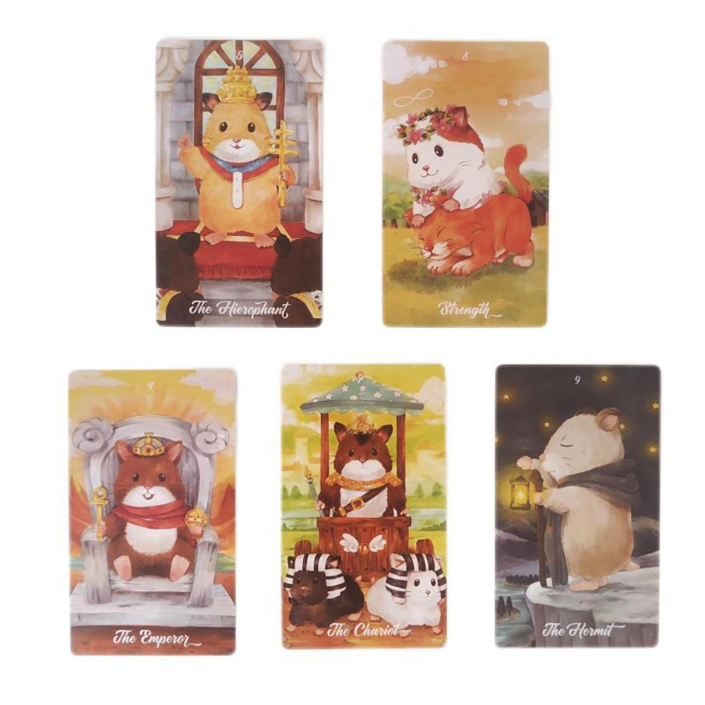 Bộ bài Hams Tarot 78 lá bài 7x12 Cm tặng đá thanh tẩy S174