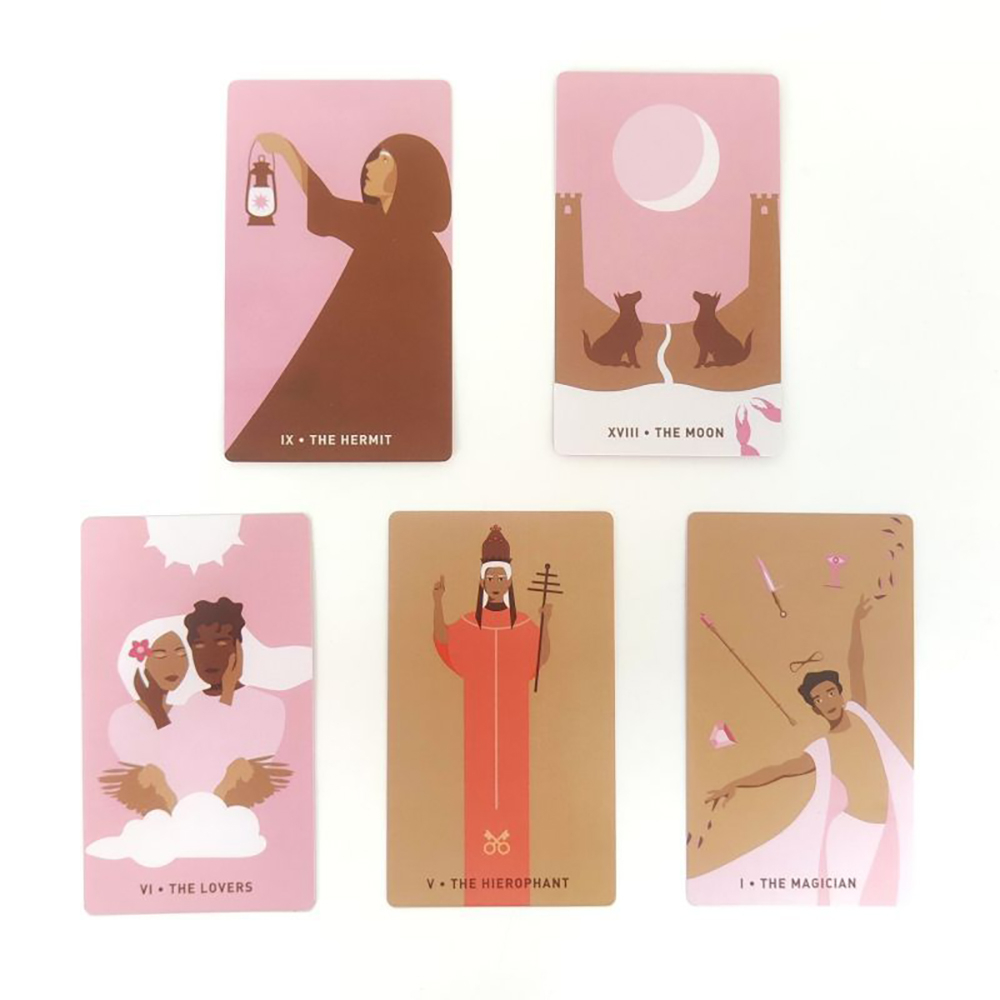 Bộ bài Gentle Heart Tarot 78 lá bài 7x12 Cm tặng đá thanh tẩy S175