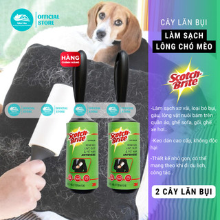 Cây lăn bụi loại lớn 30 lớp 3m scotch brite-làm sạch lông chó mèo,bụi quần áo,ghế sofa
